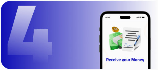 Sign and receive your money